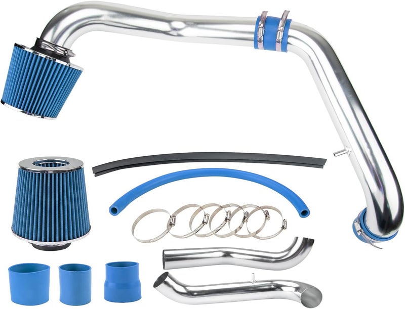 AUTOSITY 2.75in Cold Air Intake Kit, Aluminum Car Air Intake Pipe Kit for Civic 1996-2000 1.6L, Blue - Image 1